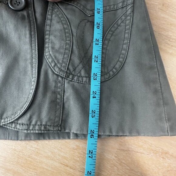 H&M Blazer Jacket Womens 6 Embroidered Western Pockets Utility Military Gorpcore - Picture 14 of 15